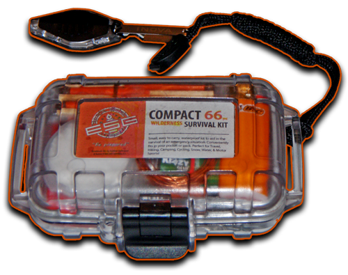 Compact 66pc Wilderness Survival Kit